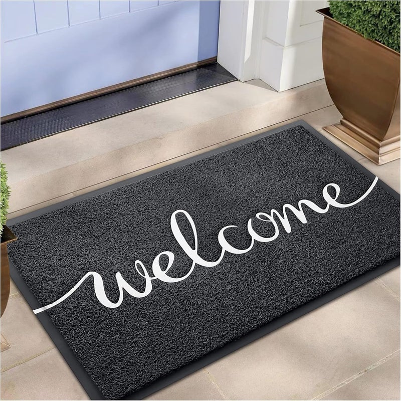 EARTHALL Funny Welcome Mats, Front Door Mat for Outside Entry, Doormat Outdoor/Indoor Entrance, Rugs Entryway Indoor, Outdoor Home Porch Decor 30"x17.5" - Image 1